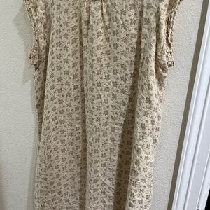 Magnolia Pearl Cream Floral Midi Dress